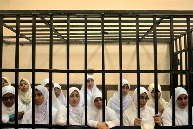 Egypt's Muslim Sisterhood put at forefront of protests in bid to gain public sympathy