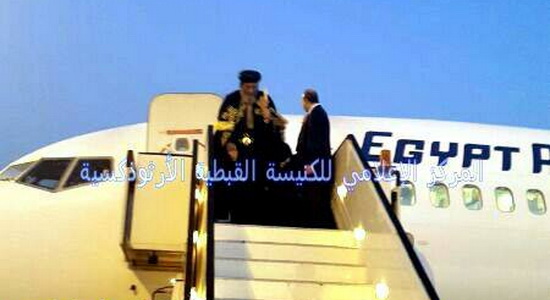 Pope arrives to Cairo after a pastoral care visit to Europe and Canada