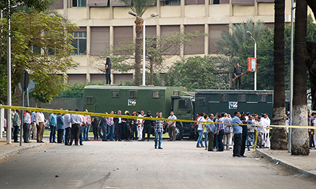 Bomb explodes outside Cairo University, six policemen injured