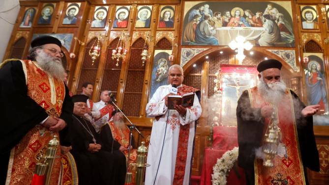 Coptic Church in Amman hold memorial prayer to 21 Coptic martyrs 