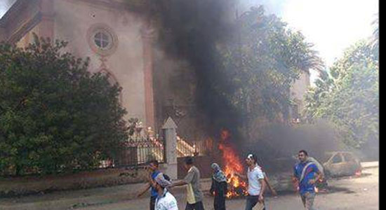 Two members of the Muslim Brotherhood arrested in Qena for burning church