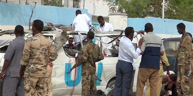 Al-Shabab bombs UN van in Somalia, 4 UNICEF workers killed