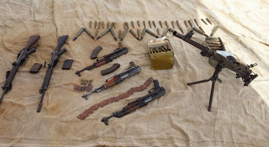 Armed forces collect unlicensed weapons in Sinai