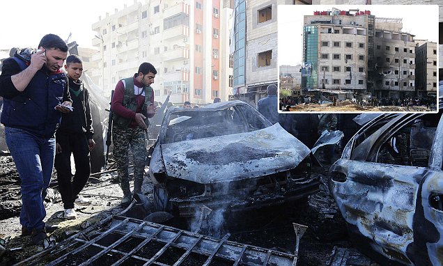 ISIS bombings near Syria Shia shrine kill more than 50