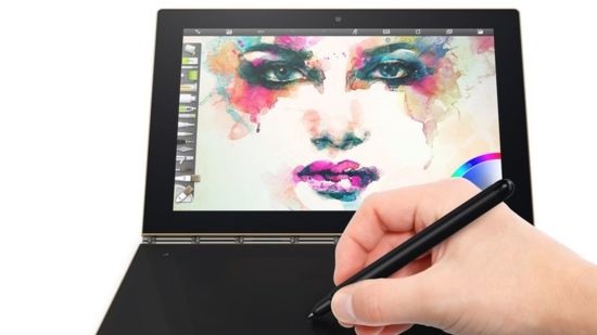 Lenovo Yoga Book copies handwriting off paper notepads
