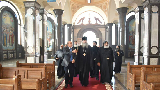 Russian church delegation visits St. Mina Monastery in Mariout