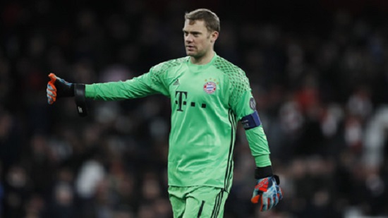 Bayern Munich keeper Neuer out for two matches with foot injury