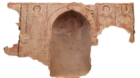 Medieval Coptic wall-paintings uncovered at Egyptian monastery