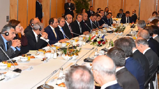 Sisi meets French CEOs, finance minister to discuss upcoming projects