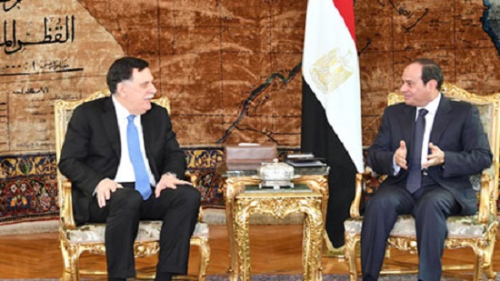 Political agreement is cornerstone for Libyan stability, Egypts Sisi tells Libyas Al-Sarraj