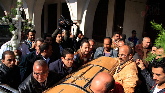 Funeral of latest Coptic martyr of Arish held in Suhag yesterday