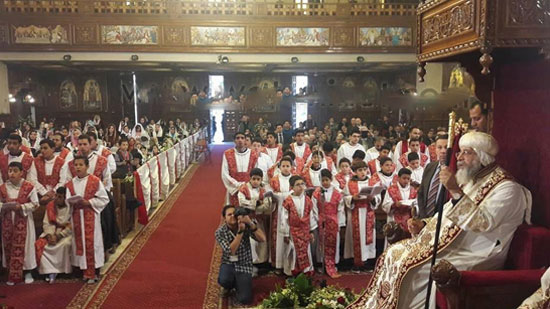 Pope Tawadros inaugurates a church and ordains two priests