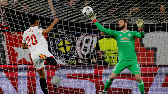 Super De Gea shuts out Sevilla as United earn draw