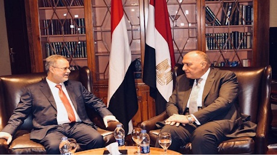 Egypts FM Shoukry stresses to Yemeni counterpart need for political solution to Yemen crisis