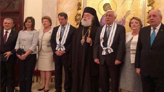 Greek and Cypriot presidents visit Greek Orthodox Church in Alexandria