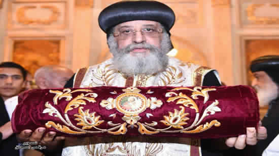 Pope Tawadros celebrates the feast of St. Mark in Alexandria