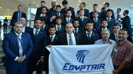 Egypt national football team flies to Russia for World Cup