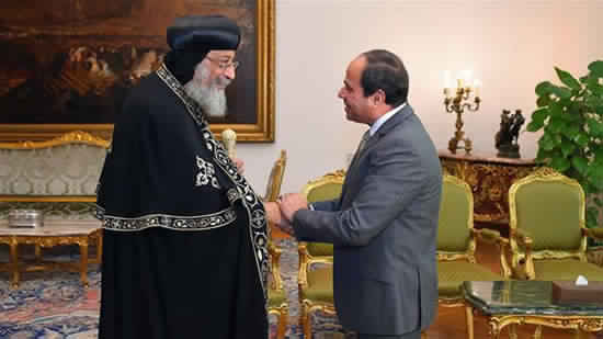 Pope Tawadros congratulates president Al-Sisi on Adha feast