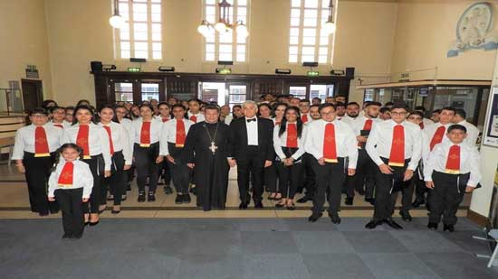  Senior chanter of St. Mark Cathedral leads the European choir