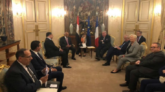 Egypt and Frances parliament speakers discuss strengthening ties in Paris