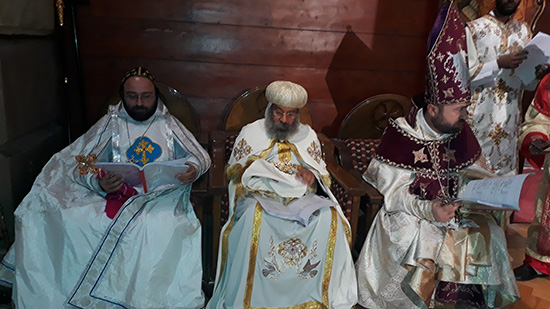 Bishop Raphael celebrates the holy mass with the Eastern Orthodox Family
