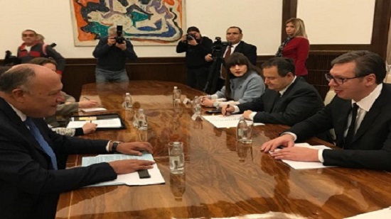 Egypts FM discusses boosting economic, tourism cooperation with Serbian President Vučić