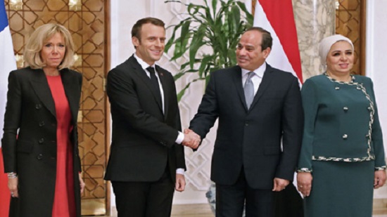 Egypts Sisi, Frances Macron begin talks at Cairos Ittihadiya palace