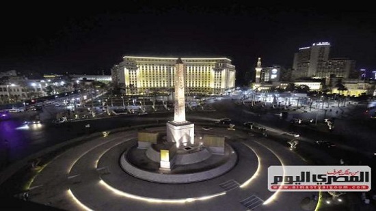 Tahrir Square lights up in final stage of development project