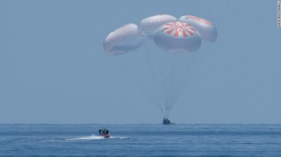 NASA-SpaceX mission: Astronauts splash down after historic mission