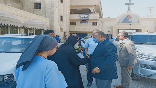 The German ambassador visits the Monastery of the Virgin in Assiut
