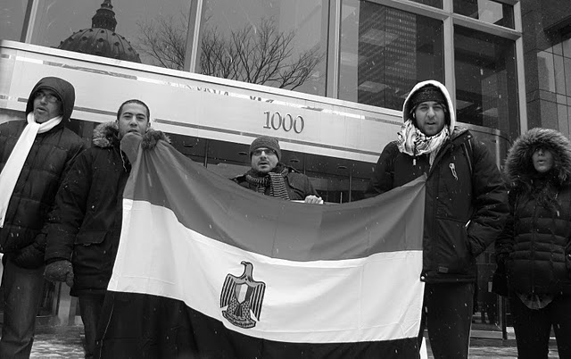 Today's Montreal picket for Egypt