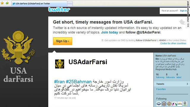 U.S. State Department starts Farsi Twitter feed
