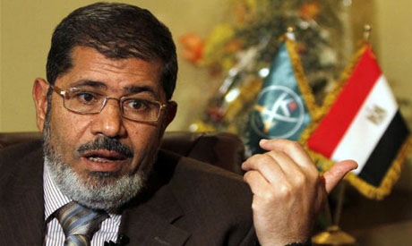 Presidential candidate Mohamed Mursi speaks to Ahram Online