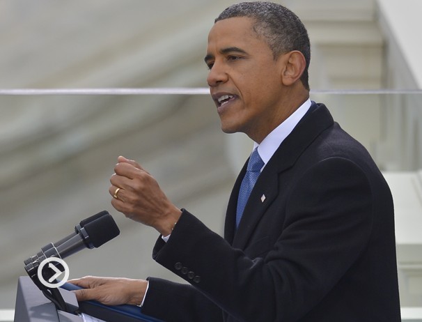 President Obama takes second oath of office at inauguration