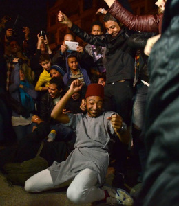 Harlem-Shaking’ things up in front of MB headquarters