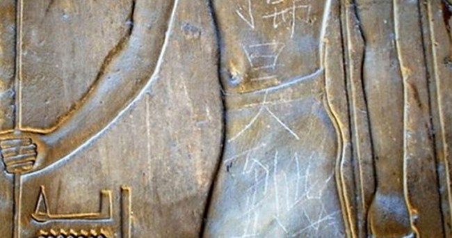 Teenager’s parents apologise after he vandalises ancient Egyptian artwork