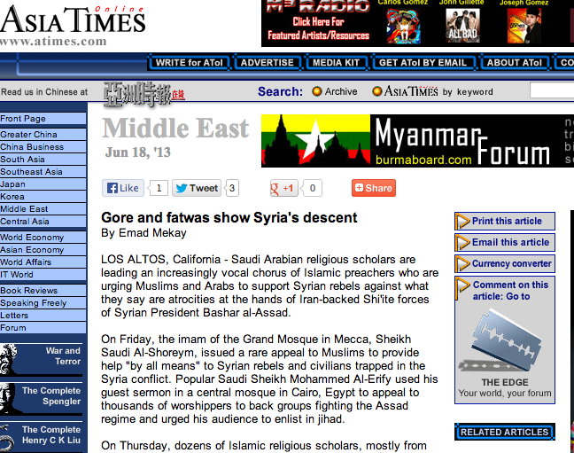 Gore and fatwas show Syria's descent