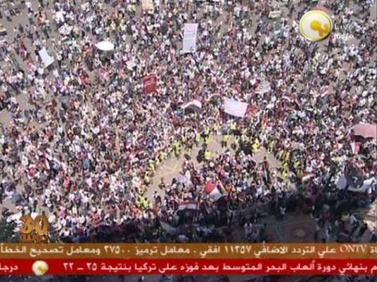 Popular committees in Tahrir protecting women from harassment