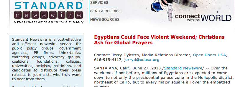 Egyptians Could Face Violent Weekend; Christians Ask for Global Prayers