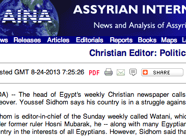 Christian Editor: Political Islam Unpopular in Egypt