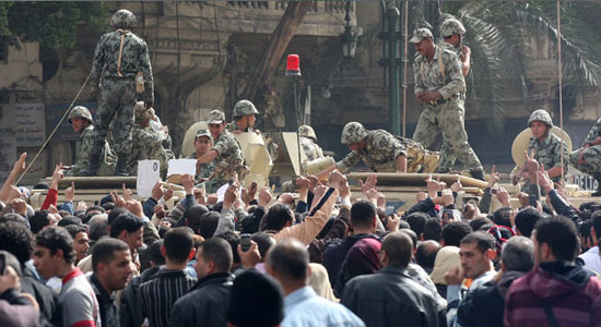Security forces disperse demonstration of the MB tried to cut off highway 