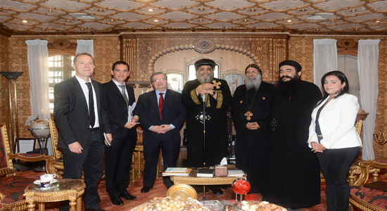 French ambassador offers condolences to Pope Tawadros