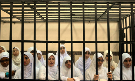 Egyptian court gives female Islamist protesters harsh jail terms