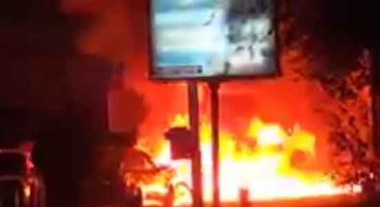 The Muslim Brotherhood punish a restaurant owner by setting it on fire