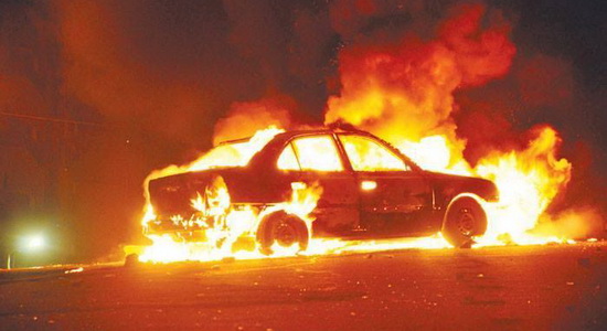 Car of a Copt torched at Nag Hammadi