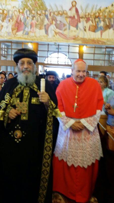 Cardinal of Austria and Pope Tawadros celebrate 10th anniversary of St. Mary Church 