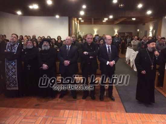 Coptic church in Sweden hold a memorial service for the 21 Coptic martyrs of Libya