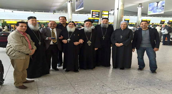 Anba Moussa arrived to Cairo after a pastoral visit to England
