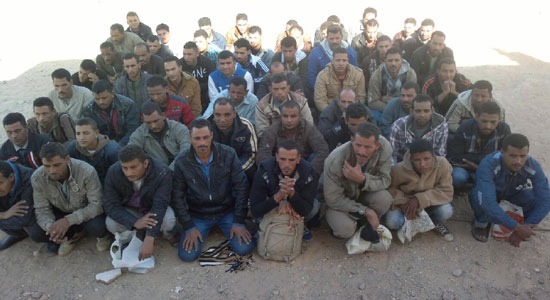 Arrest of 210 accused trying to escape through  Libyan Border