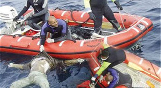 River Rescue teams search for bodies of  victims in Warraq